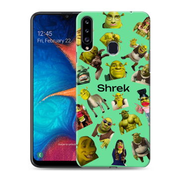Силиконовый чехол на Samsung Galaxy A20s с принтом Шрек Shrek Силиконовый чехол на Samsung Galaxy A20s с принтом Шрек Shrek