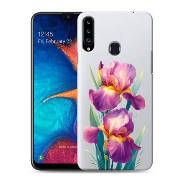 Силиконовый чехол на Samsung Galaxy A20s с принтом Цветы орхидеи Силиконовый чехол на Samsung Galaxy A20s с принтом Цветы орхидеи