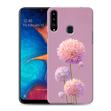 Силиконовый чехол на Samsung Galaxy A20s с принтом Цветы Силиконовый чехол на Samsung Galaxy A20s с принтом Цветы