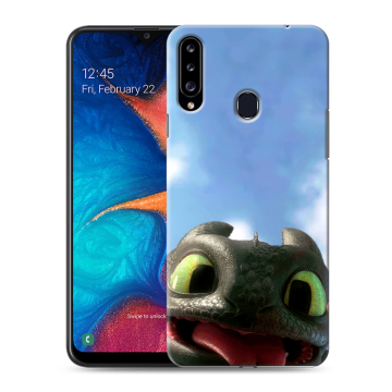 Силиконовый чехол на Samsung Galaxy A20s с принтом Как приручить дракона Силиконовый чехол на Samsung Galaxy A20s с принтом Как приручить дракона