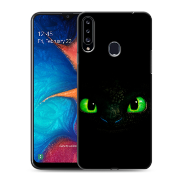 Силиконовый чехол на Samsung Galaxy A20s с принтом Как приручить дракона Силиконовый чехол на Samsung Galaxy A20s с принтом Как приручить дракона