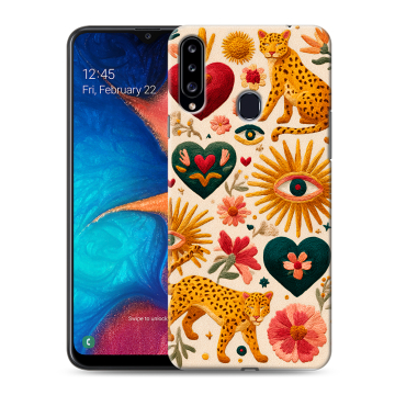 Силиконовый чехол на Samsung Galaxy A20s с принтом Модный принт Силиконовый чехол на Samsung Galaxy A20s с принтом Модный принт