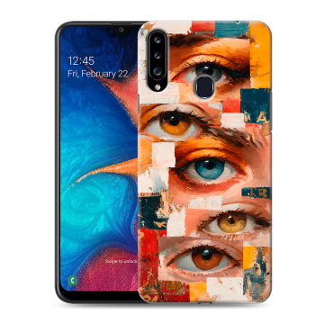 Силиконовый чехол на Samsung Galaxy A20s с принтом Модный принт Силиконовый чехол на Samsung Galaxy A20s с принтом Модный принт