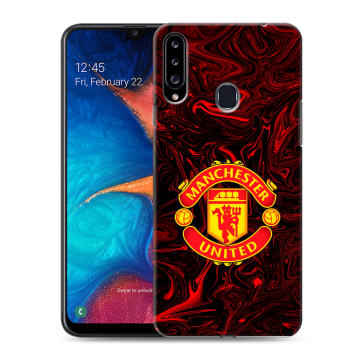 Силиконовый чехол на Samsung Galaxy A20s с принтом Manchester United Силиконовый чехол на Samsung Galaxy A20s с принтом Manchester United