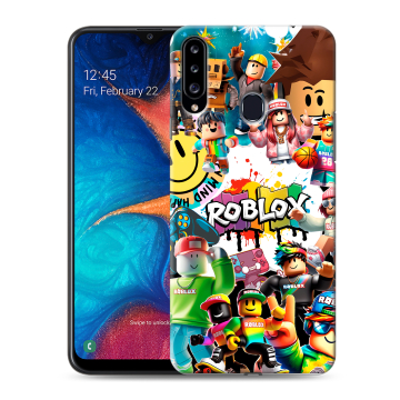 Силиконовый чехол на Samsung Galaxy A20s с принтом Roblox Роблокс Силиконовый чехол на Samsung Galaxy A20s с принтом Roblox Роблокс