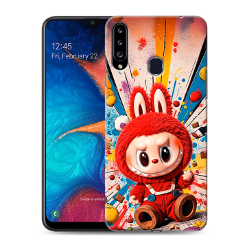Силиконовый чехол на Samsung Galaxy A20s с принтом Labubu Лабубу Силиконовый чехол на Samsung Galaxy A20s с принтом Labubu Лабубу