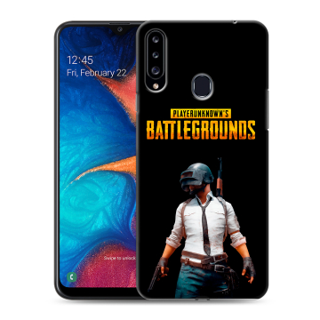 Силиконовый чехол на Samsung Galaxy A20s с принтом PUGB ПАГБ Силиконовый чехол на Samsung Galaxy A20s с принтом PUGB ПАГБ