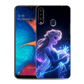 Силиконовый чехол на Samsung Galaxy A20s с принтом Холодное сердце Frozen Силиконовый чехол на Samsung Galaxy A20s с принтом Холодное сердце Frozen