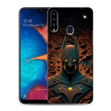 Силиконовый чехол на Samsung Galaxy A20s с принтом Batman Бэтмен Силиконовый чехол на Samsung Galaxy A20s с принтом Batman Бэтмен