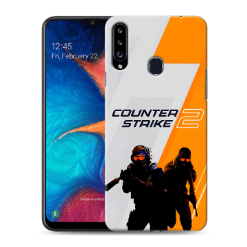 Силиконовый чехол на Samsung Galaxy A20s с принтом Counter Strike Силиконовый чехол на Samsung Galaxy A20s с принтом Counter Strike