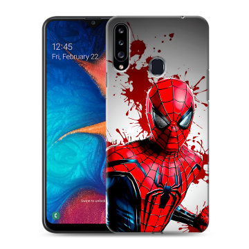 Силиконовый чехол на Samsung Galaxy A20s с принтом Spiderman Человек паук Силиконовый чехол на Samsung Galaxy A20s с принтом Spiderman Человек паук