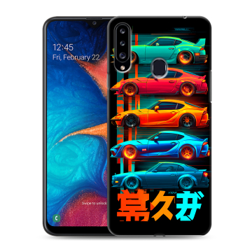 Силиконовый чехол на Samsung Galaxy A20s с принтом машины тачки Силиконовый чехол на Samsung Galaxy A20s с принтом машины тачки