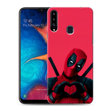 Силиконовый чехол на Samsung Galaxy A20s с принтом Дедпул Deadpool Силиконовый чехол на Samsung Galaxy A20s с принтом Дедпул Deadpool
