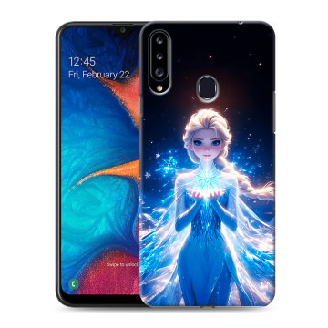 Силиконовый чехол на Samsung Galaxy A20s с принтом Холодное сердце Frozen Силиконовый чехол на Samsung Galaxy A20s с принтом Холодное сердце Frozen