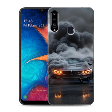 Силиконовый чехол на Samsung Galaxy A20s с принтом BMW БМВ Силиконовый чехол на Samsung Galaxy A20s с принтом BMW БМВ