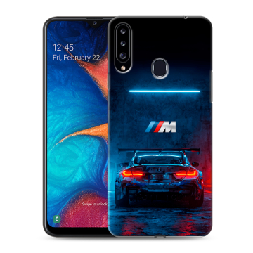 Силиконовый чехол на Samsung Galaxy A20s с принтом BMW БМВ Силиконовый чехол на Samsung Galaxy A20s с принтом BMW БМВ