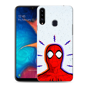 Силиконовый чехол на Samsung Galaxy A20s с принтом Spiderman Человек паук Силиконовый чехол на Samsung Galaxy A20s с принтом Spiderman Человек паук