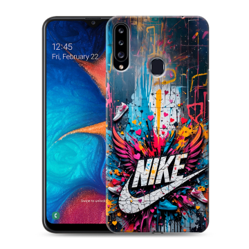 Силиконовый чехол на Samsung Galaxy A20s с принтом Nike Найк Силиконовый чехол на Samsung Galaxy A20s с принтом Nike Найк