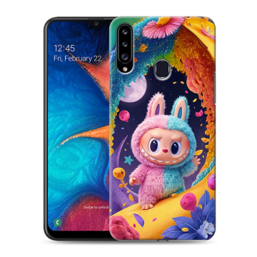 Силиконовый чехол на Samsung Galaxy A20s с принтом Labubu Лабубу Силиконовый чехол на Samsung Galaxy A20s с принтом Labubu Лабубу