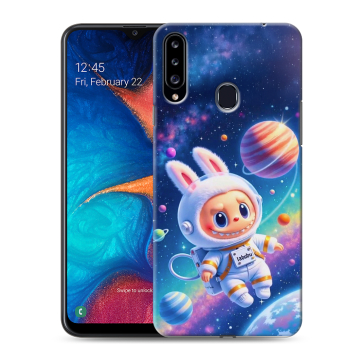 Силиконовый чехол на Samsung Galaxy A20s с принтом Labubu Лабубу Силиконовый чехол на Samsung Galaxy A20s с принтом Labubu Лабубу