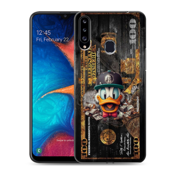 Силиконовый чехол на Samsung Galaxy A20s с принтом Дональд Дак Доллар Силиконовый чехол на Samsung Galaxy A20s с принтом Дональд Дак Доллар