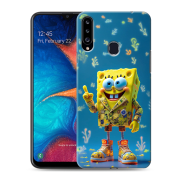 Силиконовый чехол на Samsung Galaxy A20s с принтом Спанч боб Спанчбоб Силиконовый чехол на Samsung Galaxy A20s с принтом Спанч боб Спанчбоб