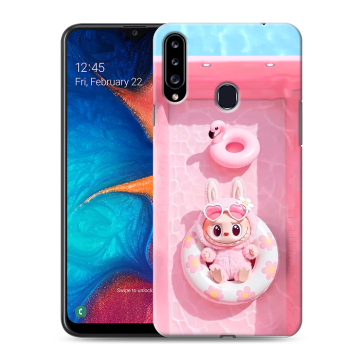 Силиконовый чехол на Samsung Galaxy A20s с принтом Labubu Лабубу Силиконовый чехол на Samsung Galaxy A20s с принтом Labubu Лабубу
