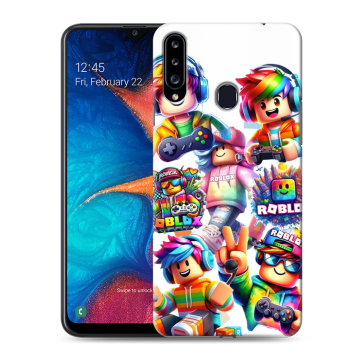 Силиконовый чехол на Samsung Galaxy A20s с принтом Roblox Роблокс Силиконовый чехол на Samsung Galaxy A20s с принтом Roblox Роблокс