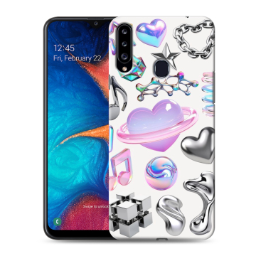 Силиконовый чехол на Samsung Galaxy A20s с принтом Y2K Силиконовый чехол на Samsung Galaxy A20s с принтом Y2K