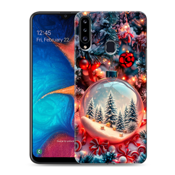 Силиконовый чехол на Samsung Galaxy A20s с принтом Новый год Силиконовый чехол на Samsung Galaxy A20s с принтом Новый год