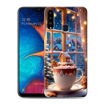 Силиконовый чехол на Samsung Galaxy A20s с принтом Новый год Силиконовый чехол на Samsung Galaxy A20s с принтом Новый год