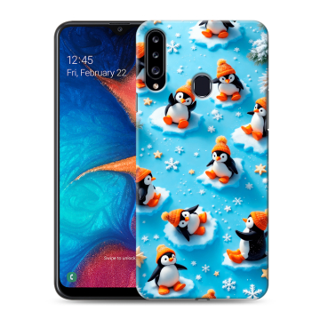 Силиконовый чехол на Samsung Galaxy A20s с принтом Новый год Силиконовый чехол на Samsung Galaxy A20s с принтом Новый год