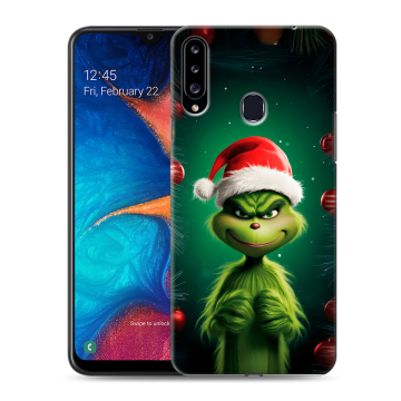 Силиконовый чехол на Samsung Galaxy A20s с принтом Гринч Новый год Рождество Силиконовый чехол на Samsung Galaxy A20s с принтом Гринч Новый год Рождество