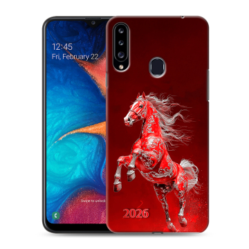 Силиконовый чехол на Samsung Galaxy A20s с принтом Новый год Силиконовый чехол на Samsung Galaxy A20s с принтом Новый год