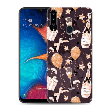Силиконовый чехол на Samsung Galaxy A20s с принтом Новый год Силиконовый чехол на Samsung Galaxy A20s с принтом Новый год