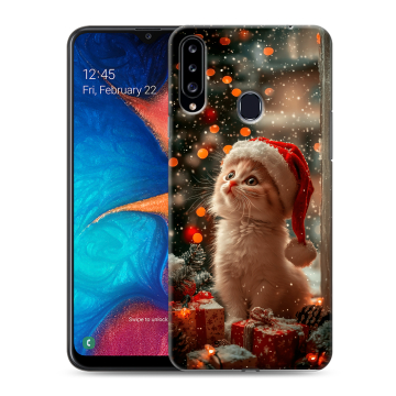 Силиконовый чехол на Samsung Galaxy A20s с принтом Новый год Силиконовый чехол на Samsung Galaxy A20s с принтом Новый год