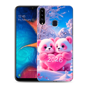 Силиконовый чехол на Samsung Galaxy A20s с принтом Новый год Силиконовый чехол на Samsung Galaxy A20s с принтом Новый год