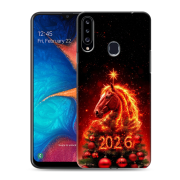 Силиконовый чехол на Samsung Galaxy A20s с принтом Новый год Силиконовый чехол на Samsung Galaxy A20s с принтом Новый год