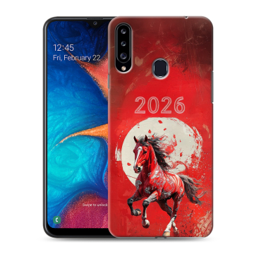 Силиконовый чехол на Samsung Galaxy A20s с принтом Новый год Силиконовый чехол на Samsung Galaxy A20s с принтом Новый год