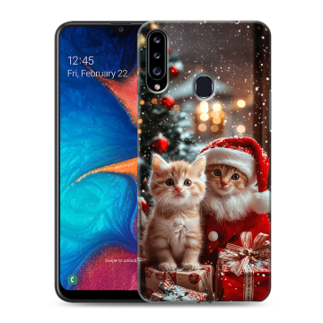 Силиконовый чехол на Samsung Galaxy A20s с принтом Новый год Силиконовый чехол на Samsung Galaxy A20s с принтом Новый год