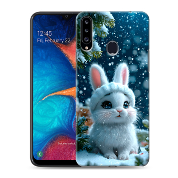 Силиконовый чехол на Samsung Galaxy A20s с принтом Новый год Силиконовый чехол на Samsung Galaxy A20s с принтом Новый год