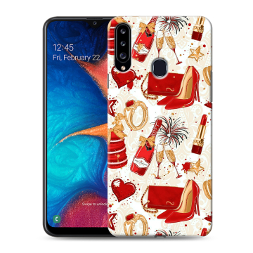 Силиконовый чехол на Samsung Galaxy A20s с принтом Новый год Силиконовый чехол на Samsung Galaxy A20s с принтом Новый год