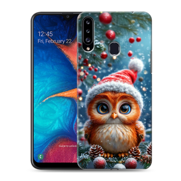 Силиконовый чехол на Samsung Galaxy A20s с принтом Новый год Силиконовый чехол на Samsung Galaxy A20s с принтом Новый год