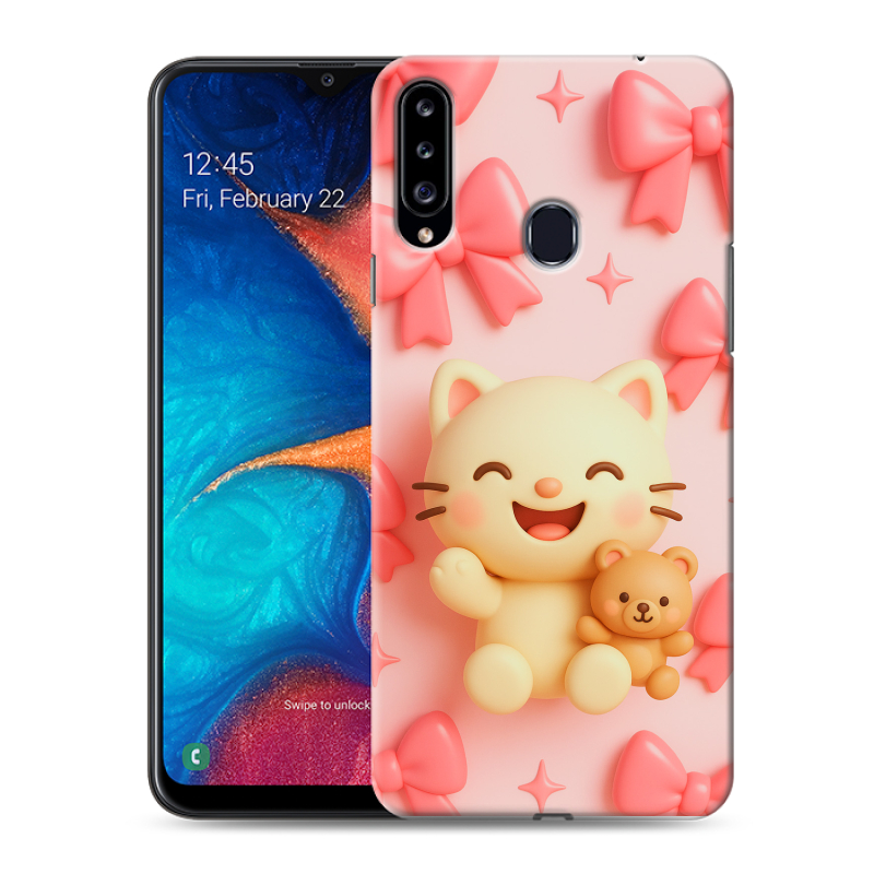 Пластиковый чехол на Samsung Galaxy A20s с принтом для девочек Пластиковый чехол на Samsung Galaxy A20s с принтом для девочек