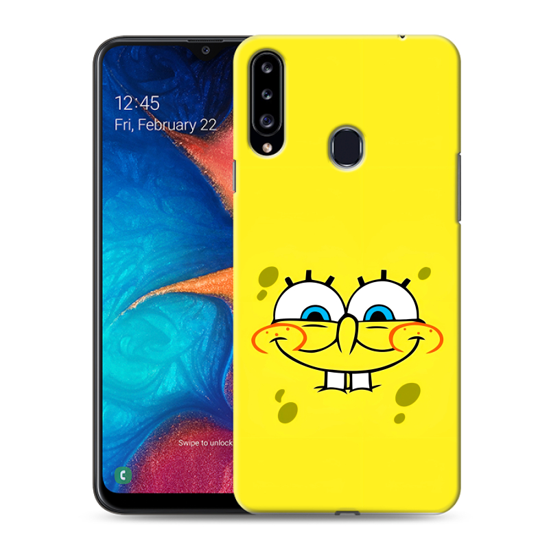 Силиконовый чехол на Samsung Galaxy A20s с принтом спанчбоб спанч боб Силиконовый чехол на Samsung Galaxy A20s с принтом спанчбоб спанч боб