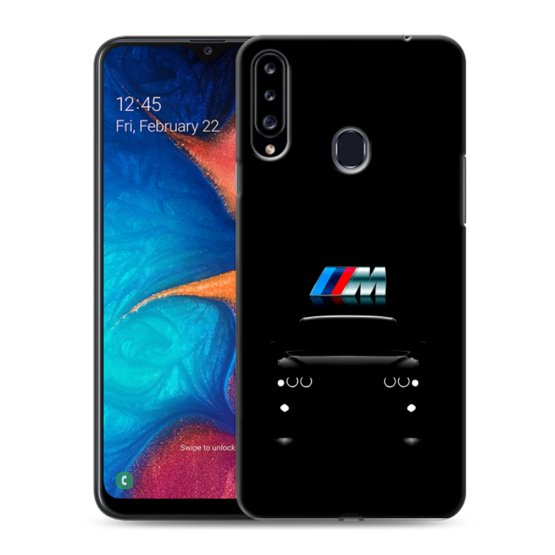 Пластиковый чехол на Samsung Galaxy A20s с принтом БМВ BMW Пластиковый чехол на Samsung Galaxy A20s с принтом БМВ BMW