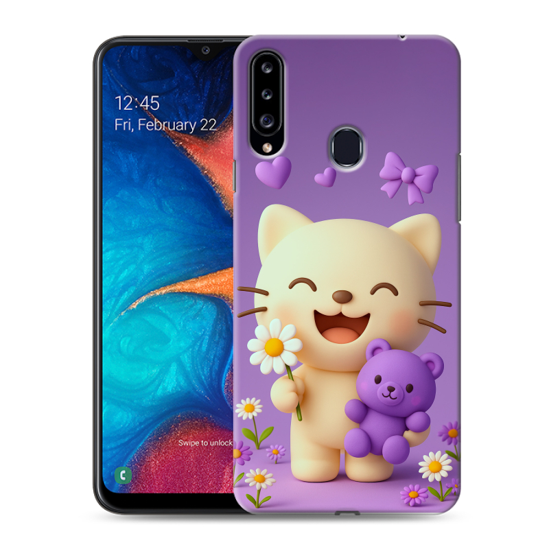 Силиконовый чехол на Samsung Galaxy A20s с принтом для девочек Силиконовый чехол на Samsung Galaxy A20s с принтом для девочек