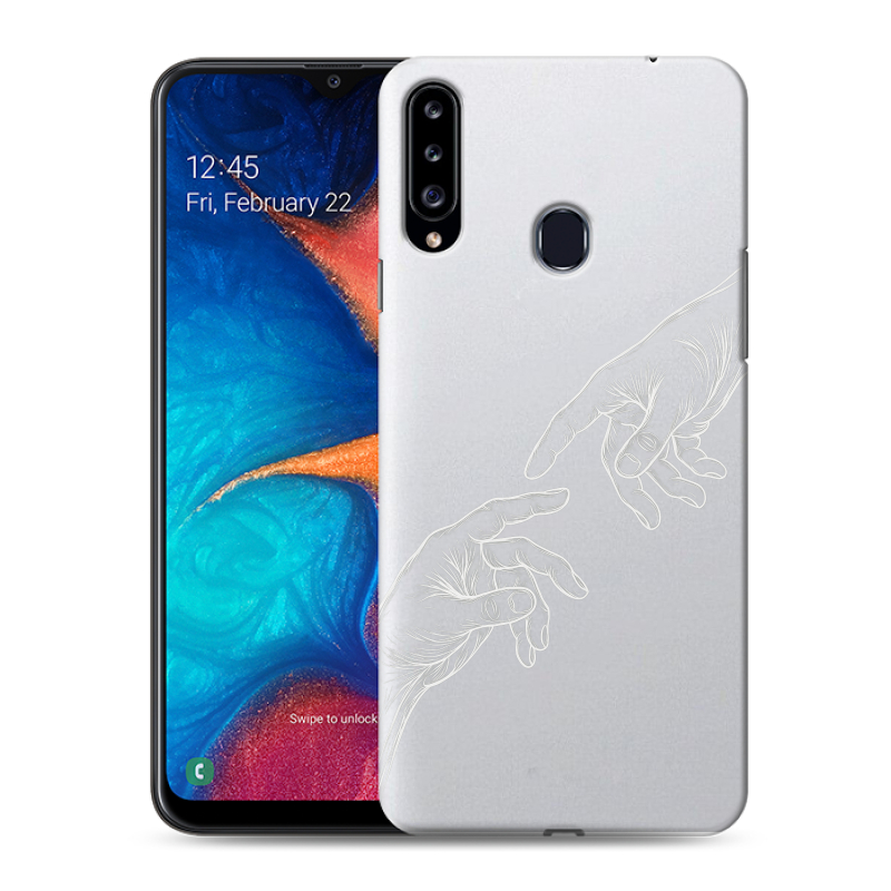 Силиконовый чехол на Samsung Galaxy A20s с принтом Сотворение мира Силиконовый чехол на Samsung Galaxy A20s с принтом Сотворение мира