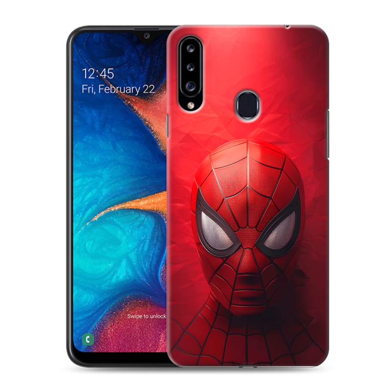 Силиконовый чехол на Samsung Galaxy A20s с принтом Spiderman Человек паук Силиконовый чехол на Samsung Galaxy A20s с принтом Spiderman Человек паук