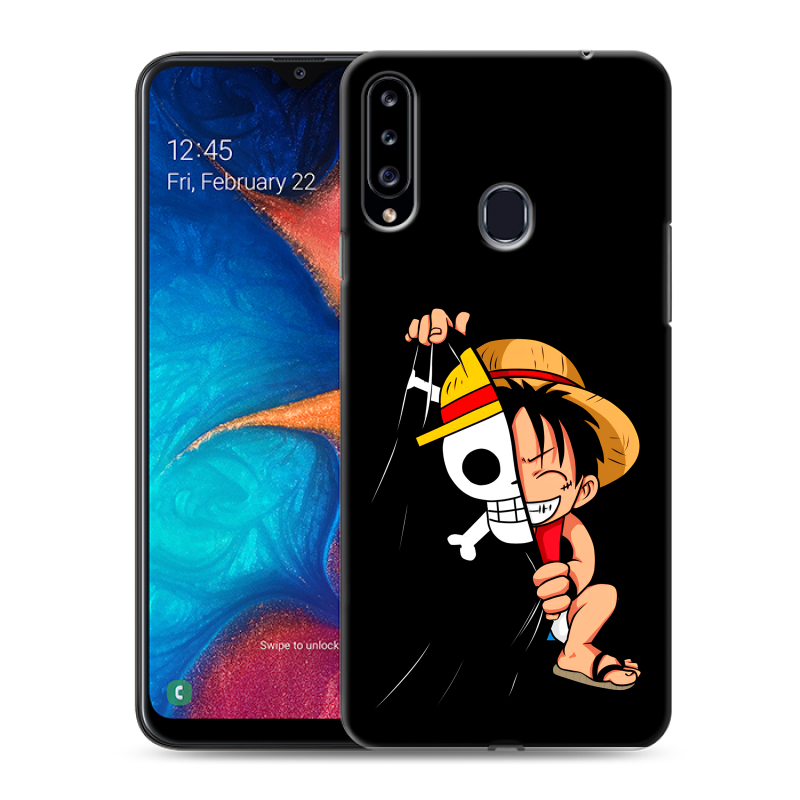 Силиконовый противоударный чехол на Samsung Galaxy A20s с принтом One Piece Ван Пис Силиконовый противоударный чехол на Samsung Galaxy A20s с принтом One Piece Ван Пис